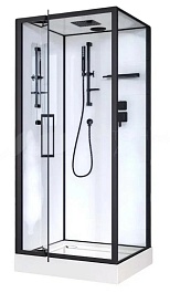 Esbano Душевая кабина EST-RASPA-90 90x90 профиль чёрный – фотография-1